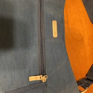 Large Blue Baggalini crossbody hobo bag